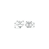 Sea-Dog 4208831  Hi-Amp Panel Mount Resettable Circuit Breaker 50A, 48 Volts