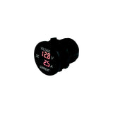 SeaDog 421625 Round Digital 4 to 30 Voltage & 10 Amp Meter | Injected Molded Nylon