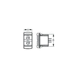 Cobra Dual Voltmeter - Rocker Switch Style