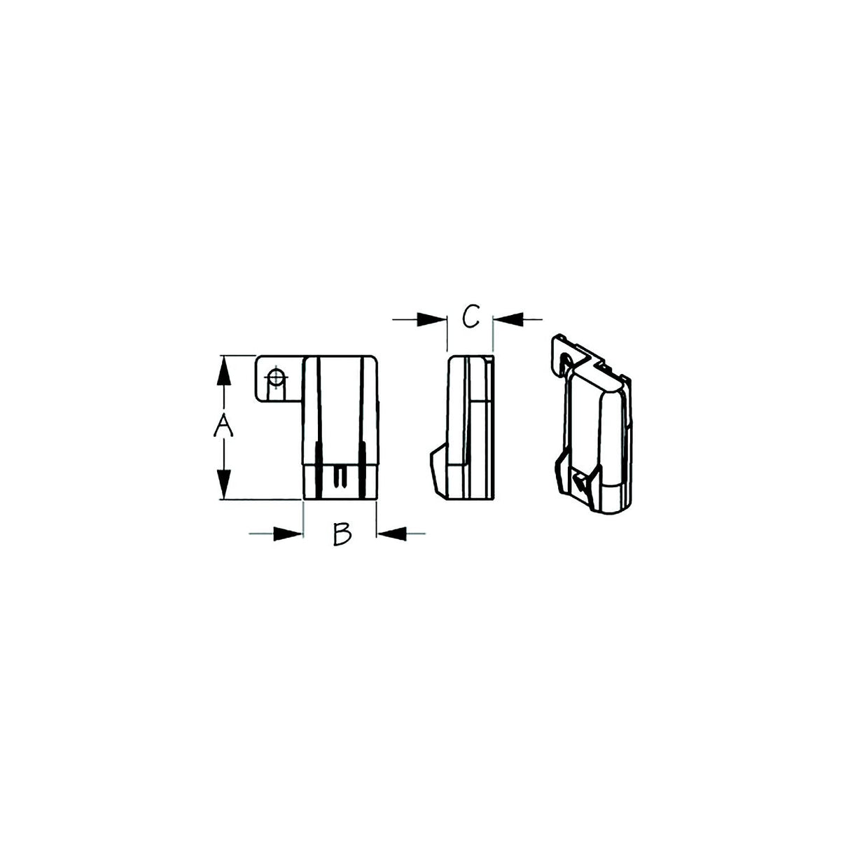 Sea-Dog 4253901 Water Resistant Clear Fuse Cover, A: 2-1/18" B: 9/16" C"3/8"