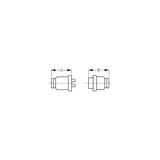 Sea-Dog 4261621 Polarized Molded Electrical Connector, 2-pin