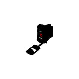 Seadog 4265271 Double USB Rocker Switch Style Voltmeter w/Hidden Display