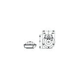 SeaDog 431310 Black Finish Hidden Mount 3 Amp 107 DB Mini Compact Horn | Powder Coated Steel
