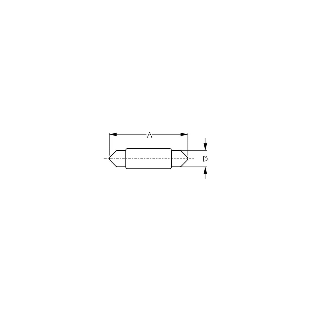 Light Bulb #71 Festoon 12V 2Cd