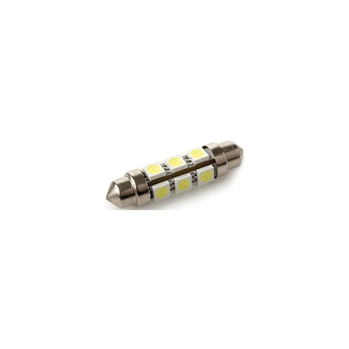 SeaDog 442439 Nickel Plated Brass 8 LED White Lights 12.8V .7 Watt All Around Festoon