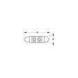 SeaDog 442444 Nickel Plated Brass 12 LED White Lights 12.8V 1 Watt All Around Festoon