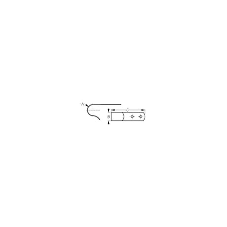 SS Boat Hook Holder, 1-1/4", Pair