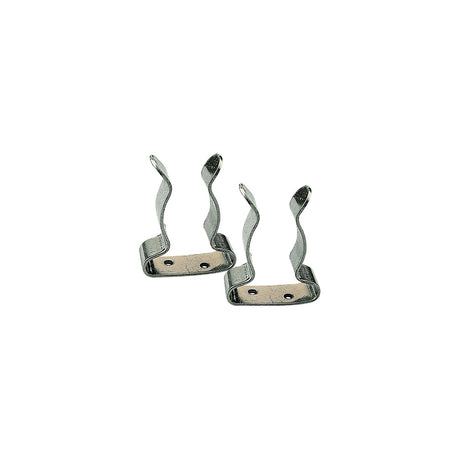 SS Boat Hook Clips, 1" - 1-1/4", pr.