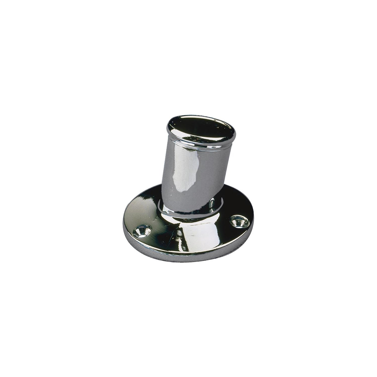 Flagpole Socket, 3/4" Chrome Brass