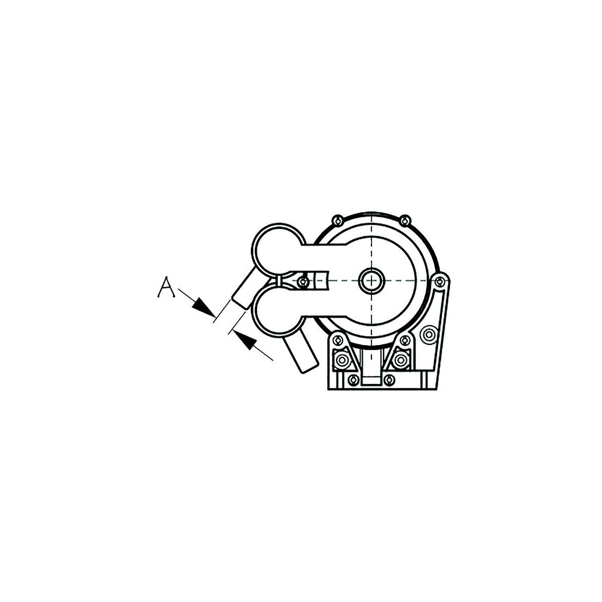 Sea-Dog 5170603 Galley Foot Pump, A: 1/2" Hose, #8 RH