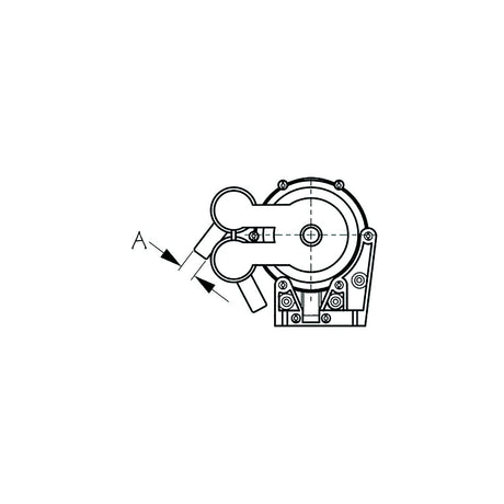 Sea-Dog 5170603 Galley Foot Pump, A: 1/2" Hose, #8 RH