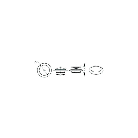 Sea-Dog 5173951 Pop-Up Sink Stopper, A=1-15/16" , B=1-1/4", C= 3/4", Small, weight: 0.1