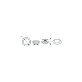 Sea-Dog 5173971 Pop-Up Sink Stopper, A: 2-7/16" , B:1-1/2", C:1", Large , Weight: 0.2"