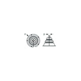 Seadog 521663-1 Motor Well Boot - 4-1/8" Split