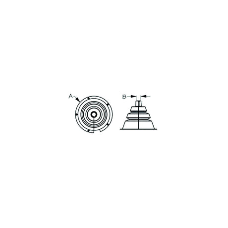Seadog 521663-1 Motor Well Boot - 4-1/8" Split