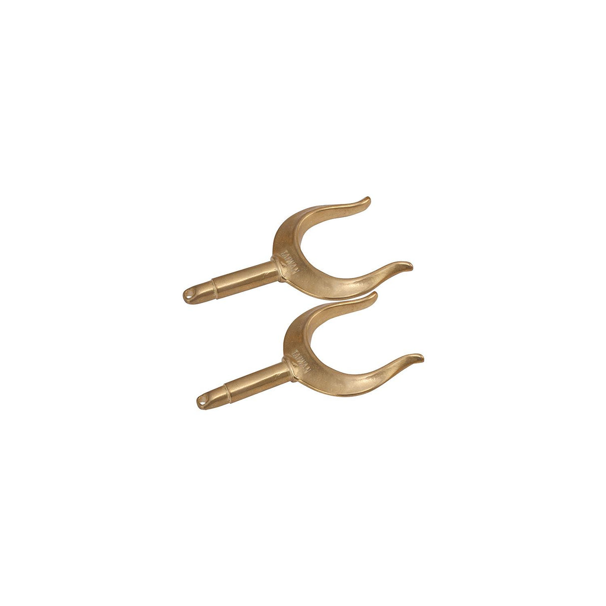 SeaDog 5805701 Brass Round Horn Oarlocks,A: 1/2" B: 2-1/8"