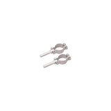 Zinc Plated Steel Clamp-On Oar Lock, Pair, 1/2" Shaft