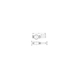 Zinc Plated Steel Clamp-On Oar Lock, Pair, 1/2" Shaft