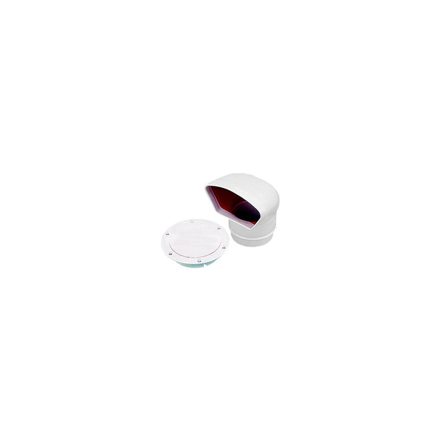 SeaDog 7271403 PVC Low Profile Cowl Vent & Snap On Deck Plate