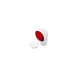 SeaDog 7271453 PVC Standard Profile Cowl Vent & Snap On Deck Plate, White With Red Interior