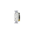 GFCI Duplex Receptacle w/Cover Plate, White