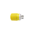 Hubbell HBL305CRP Yellow 30A 125V Locking Plug