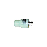Hubbell HBL31CM29 White 15A/20A 125V Straight Blade Female to 30A 125V Twist Lock Male Adapter