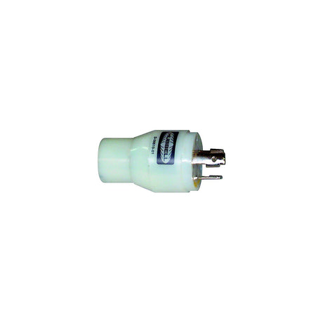 Hubbell HBL31CM29 White 15A/20A 125V Straight Blade Female to 30A 125V Twist Lock Male Adapter