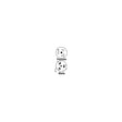 Hubbell HBL61CM72 Yellow Twist Lock Female to Twist Lock Male Adapter