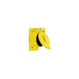 Hubbell HBL77CM74WO Yellow Valox® Carbonate Lift Cover Plate for Weatherproofing 50A Receptacles