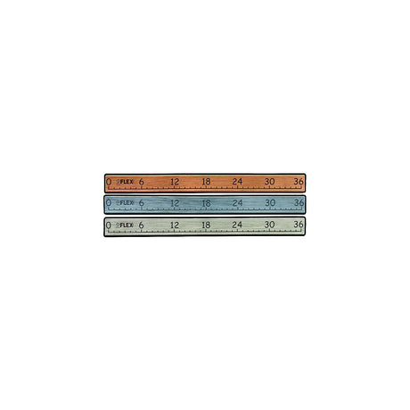 Syntec RULERBRBLPS Foam Fishing Ruler, 36”, Brown, w/Adhesive