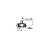 Bronze Ball Type Fuel Shut-Off Valve, 3/8"