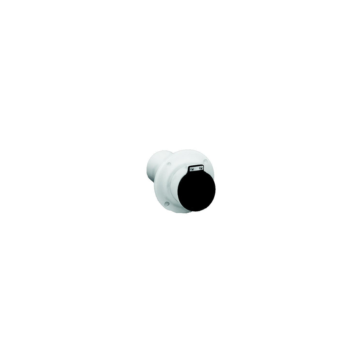 3" Exhaust Thru-Hull, White w/Flapper