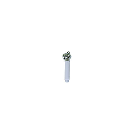 Scandvik 10283 Straight Brass and ABS Push-Buttom Sprayer Handle Only, White