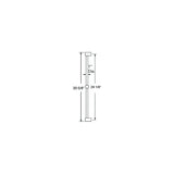 Scandvik 74180 Nordic Stainless Steel Shower Rail, 1/2" NPS-F