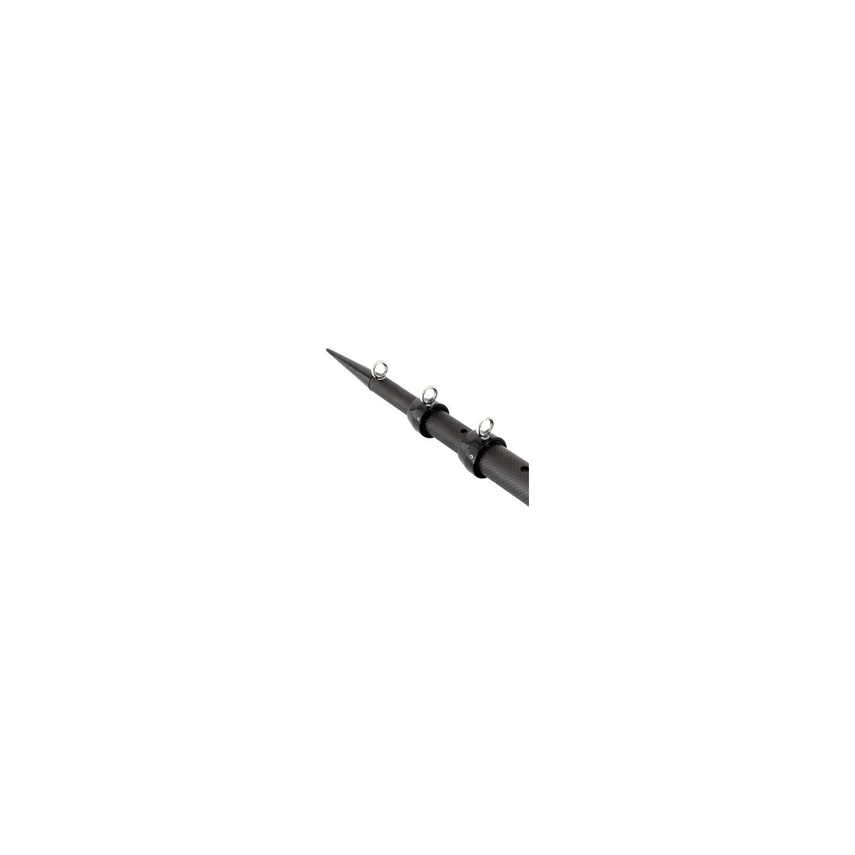 Tigress 88679 XD 3K Carbon Fiber Telescoping Center Outriggers, 18' x 1-1/2", Matt Black/Black, 1 pr.