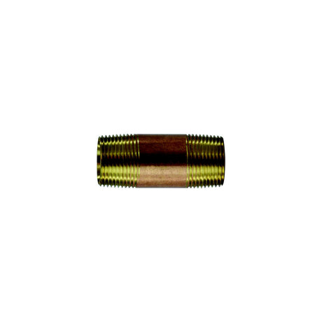 Brass Fitting 40106 1 X 4-1/2 Red Brass Pipe Nipple