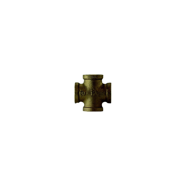 Brass Fittings 44394 Bronze Cross, 3/4"
