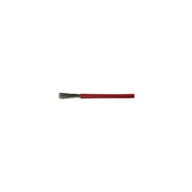 Cobra Wire A2002T01050FT Tinned Copper Battery Cable, 2 AWG, 50', Red