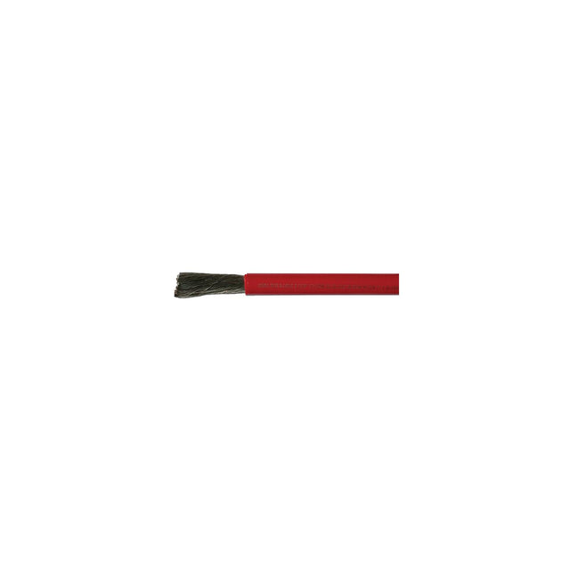 Cobra Wire A2120T01025FT Tinned Copper Battery Cable, 2/0, 25', Red