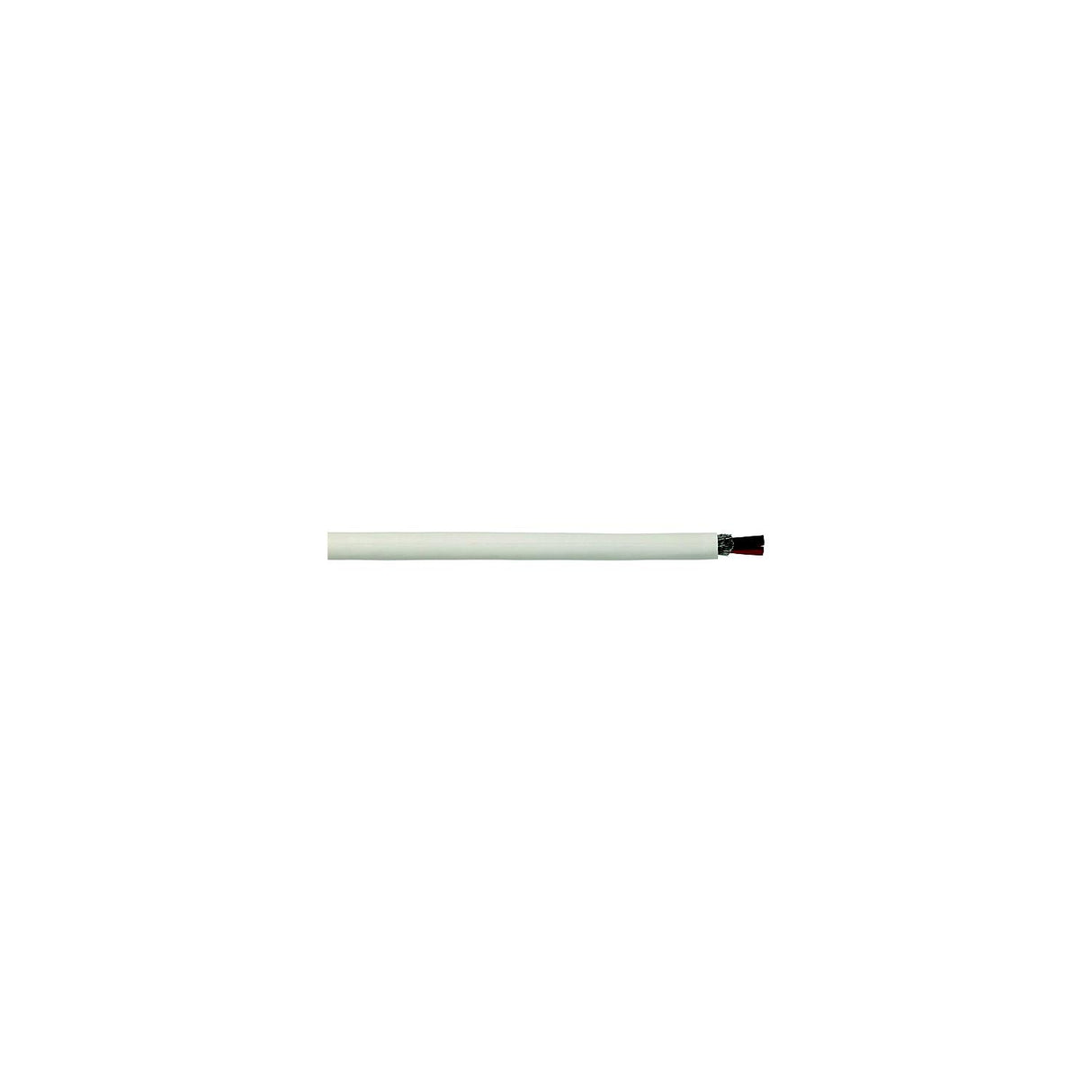 Cobra Wire B6W16T21100FT Tinned Copper Round Duplex Wire, 16/2, 100', White
