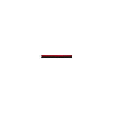 Cobra Wire B8018T21100FT Tinned Copper Bonded Ribbon Cable, 18 Gauge, 2-wire, 100', Black/Red