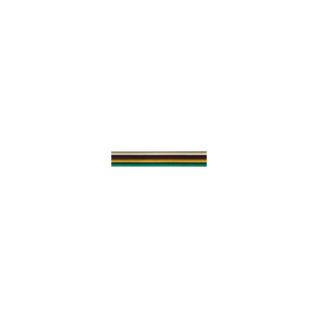 Cobra Wire B8016TU110100 Tinned Copper Bonded Ribbon Cable, 16 Gauge, 4-wire, 100', White/Brown/Yellow/Green