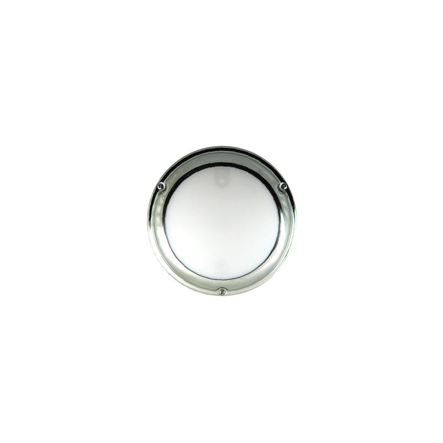 Lumitec Touch Dome, Stainless Steel Bezel, White/Blue, Dimming