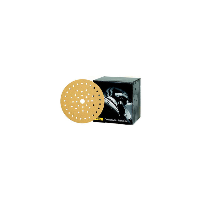 Mirka 236MF180 Gold Multifit Dust Free Discs, 6", P180, 50/pk
