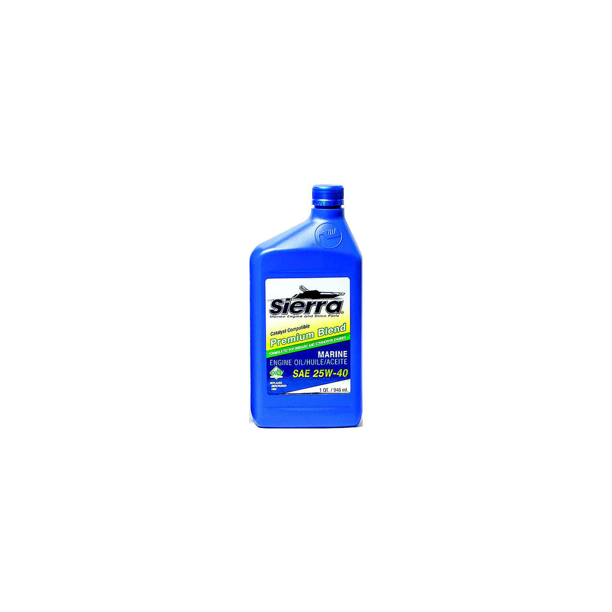 Sierra 9400CAT4 4-Cycle Stern Drive Engine Oil, 25W40 FCW, 5 Qt.