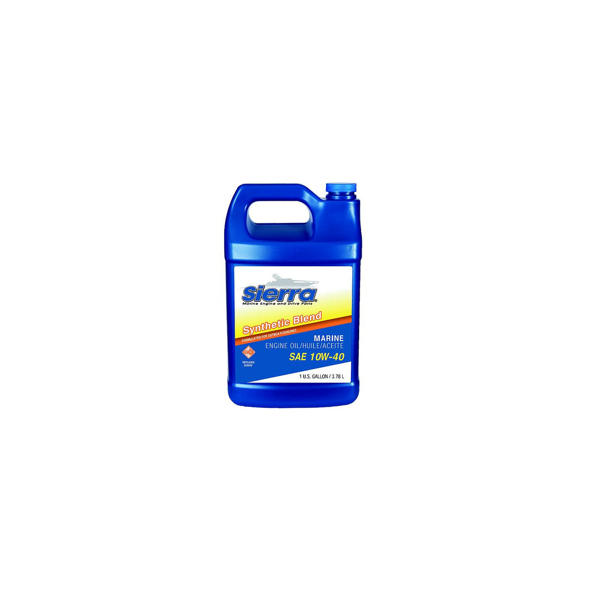 Sierra 95513 10W40 FCW 4-Cycle Outboard Synthetic Blend Oil, Gal.