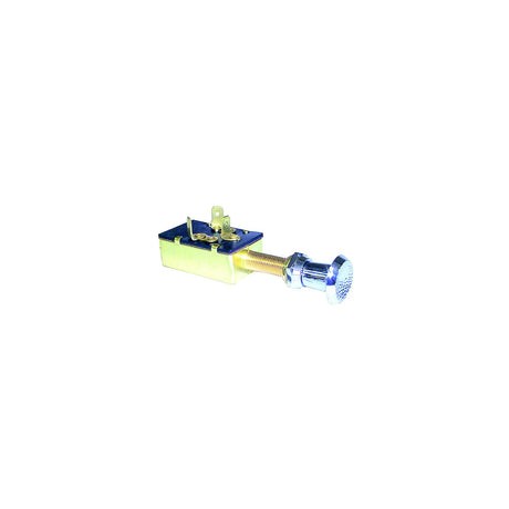 Sierra MP39590 On/Off/On SPDT 4 Blade Terminal Heavy Duty Push Pull Switch | Chrome & Plastic Knob