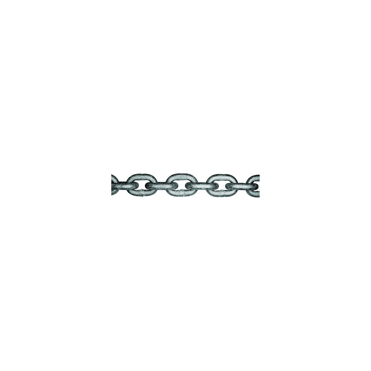 Grade 30 Proof Coil Hot Dip Galvanized Chain, 3/16" x 250' Pail