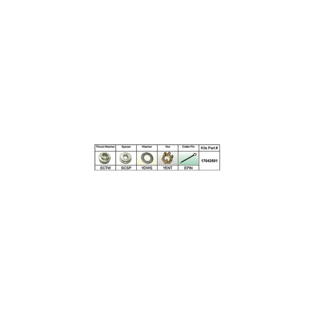 Solas 17043501 Fixed Hub Prop Hardware Kit - Suzuki, Type C